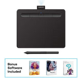 Wacom Intuos Wireless Graphics Drawing Tablet with 2 Bonus Software included, 7.9" x 6.3", Black (CTL4100WLK0)