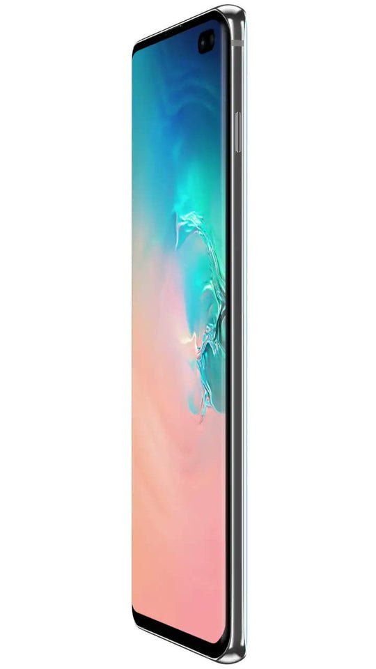 Samsung Galaxy S10+ Plus 128GB+8GB RAM SM-G975 6.4" Dual Sim LTE Libre de Fabrica (Version Internacional) Blanco