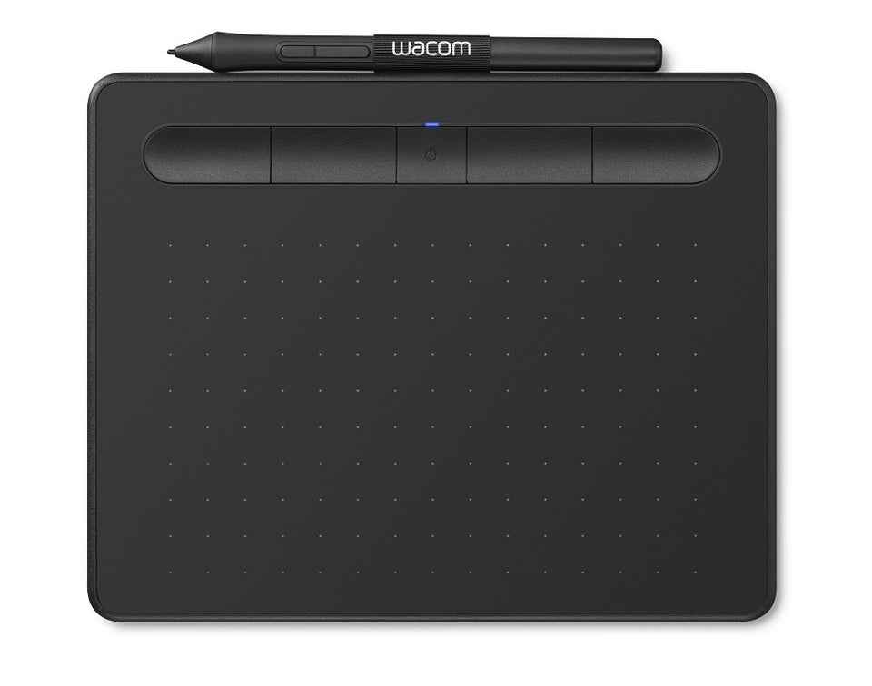 Wacom Intuos Wireless Graphics Drawing Tablet with 2 Bonus Software included, 7.9" x 6.3", Black (CTL4100WLK0)