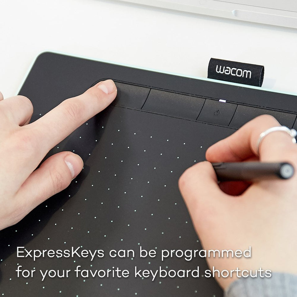 Wacom Intuos Wireless Graphics Drawing Tablet with 2 Bonus Software included, 7.9" x 6.3", Black (CTL4100WLK0)