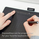 Wacom Intuos Graphics Drawing Tablet with 3 Bonus Software Included, 7.9"x 6.3", Black (CTL4100)