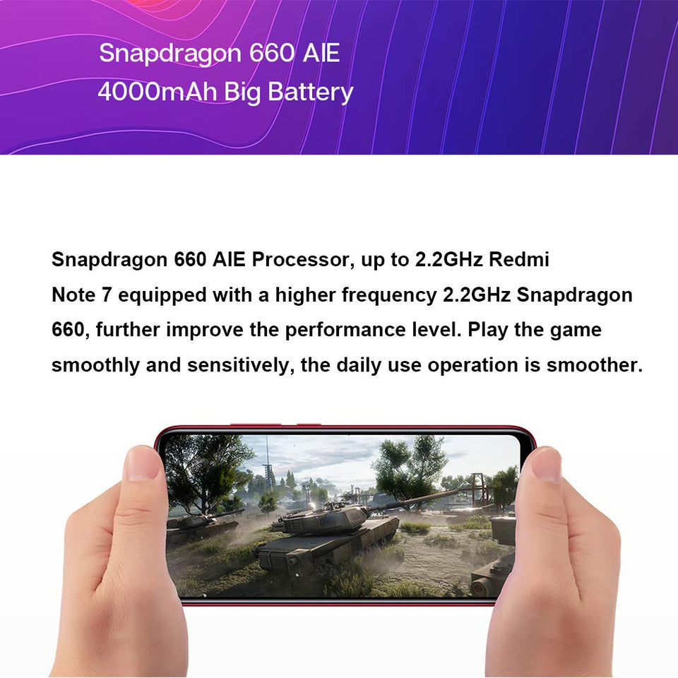 Xiaomi Redmi Note 7, 64GB/4GB RAM, 6.30'' FHD+, Snapdragon 660, Negro - Version Global Desbloqueado