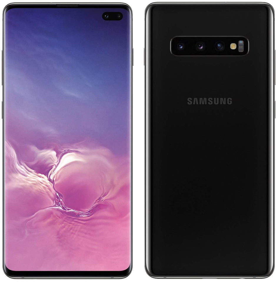 Samsung Galaxy S10+ Plus 128GB+8GB RAM SM-G975 6.4" Dual Sim LTE Libre de Fabrica (Version Internacional) Negro