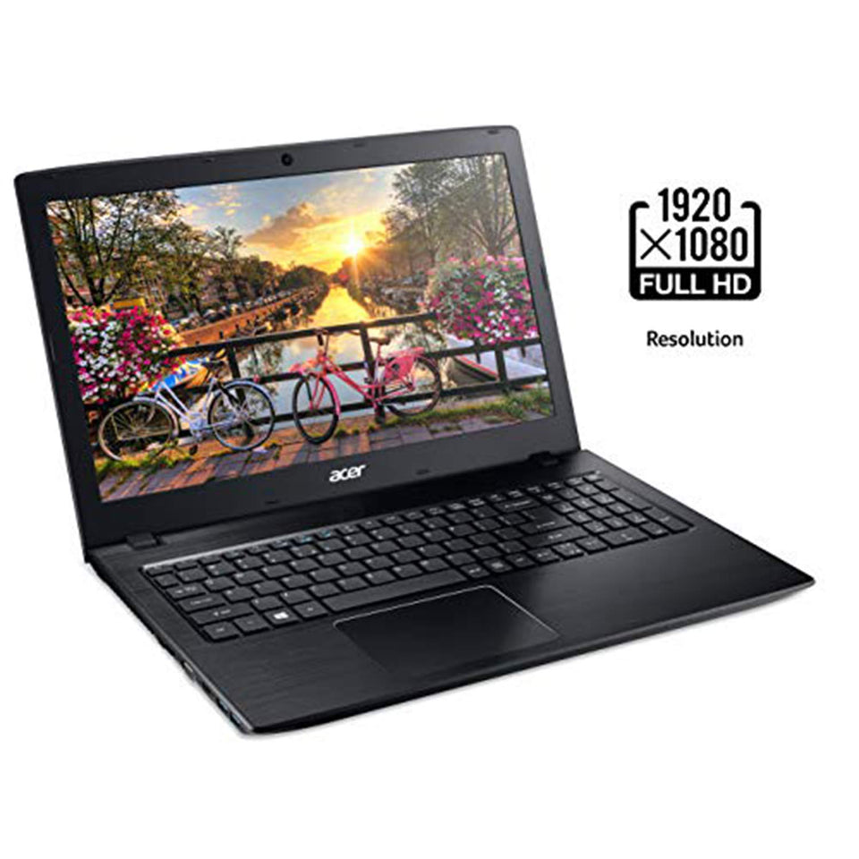 Laptop Acer Aspire E 15, 15.6" Full HD, Procesador Intel Core i3-8130U 8a gen, 6 GB de Memoria RAM, Disco Duro de 1TB HDD, 8X DVD, E5-576-392H, Negro obsidiana, Teclado en Inglés