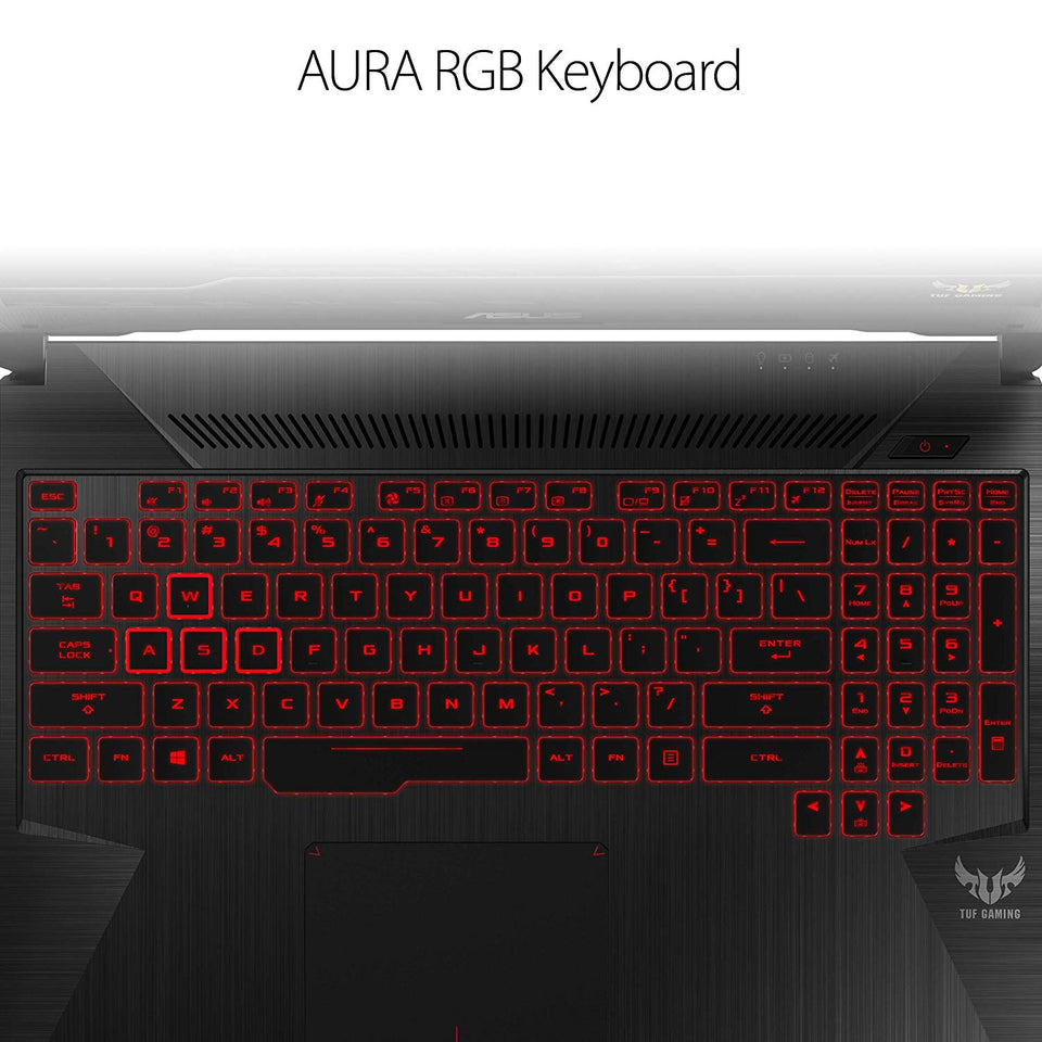 Asus TUF computadora portátil para Juegos, 15.6 Pulgadas, Nivel IPS Full HD, procesador AMD Ryzen 5 3550H, AMD Radeon RX 560X, 8 GB DDR4, 256 GB PCIe NVMe SSD, Gigabit WiFi, Windows 10 – FX505DY-ES51